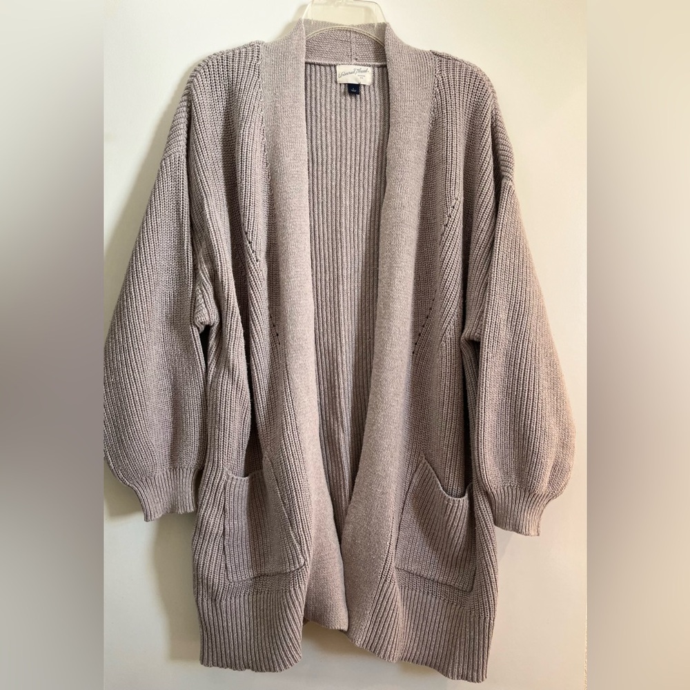 Universal Thread Women's Open-Front Cardigan - Greige/Taupe 100% cotton